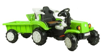 АККУМУЛЯТОРНЫЙ ТРАКТОР + ПРИЦЕП + ДИСТАНЦИОННОЕ УПРАВЛЕНИЕ + КОЖАНАЯ ОТДЕЛКА