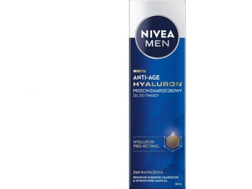 NIVEA Men Hyaluron Przeciwzmarszkowy żel do twarzy Anti-Age 50 ml