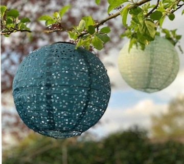 Lampion Origami LED Latarenka solarna 25 cm