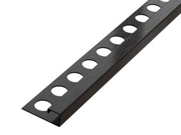 Czarna listwa wykończeniowa narożna P 12,5mm MAT