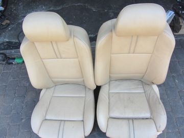 FOTELE KANAPA BOCZKI BMW E53 X3 SKÓRA KREMOWA