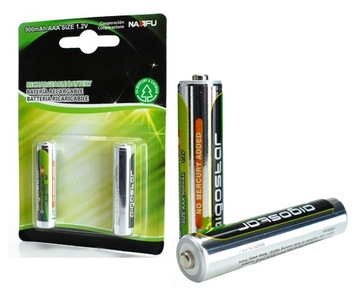 2xAKUMULATOR 900mAh 1.2V AKUMULATORKI ZESTAW