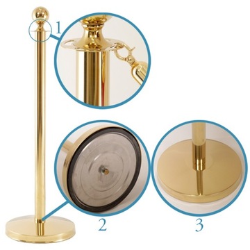 Отель отделяет пост 1 м золотой глянец