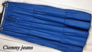 Długa maxi ponadczasowa SPÓDNICA jeans 780