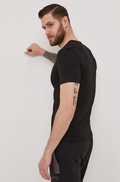 Koszulki z krótkim rękawem HUGO BOSS 3pak zestaw męski t-shirt czarny r. M