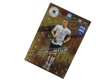 PANINI FIFA 365 2018 KARTY PIŁKARSKIE KARTA LIMITED JULIAN DRAXLER NIEMCY