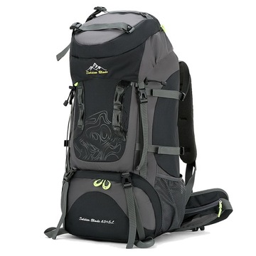 Outdoorowa torba turystyczna 70 litrów czarna