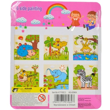 530607 ПАЗЛ-ПАЗЛ С ЖИВОТНЫМИ КИРПИЧАМИ