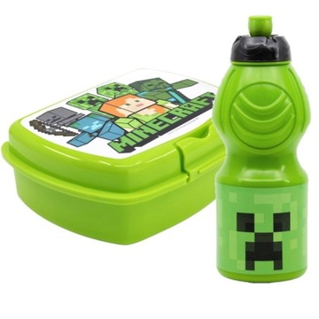 Śniadaniówka pojemnik na kanapki bidon Minecraft