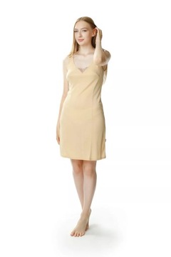 ELEGANCKA HALKA DAMSKA POD SUKIENKĘ MEWA BEŻOWY 38