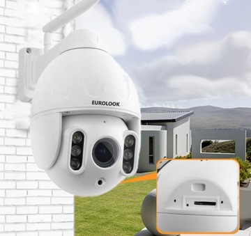 БЕСПРОВОДНАЯ WIFI НАРУЖНАЯ КАМЕРА С 8-кратным ЗУМОМ СИГНАЛИЗАЦИЯ