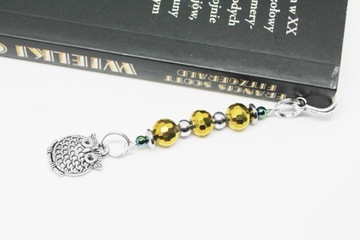 ЗАКЛАДКА СОВА, ГЕМАТИТ, ПОДАРОК+коробочка