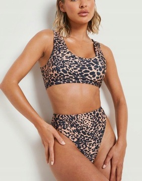 BOOHOO GÓRA OD BIKINI ANIMAL PRINT ANC NE7__XXL