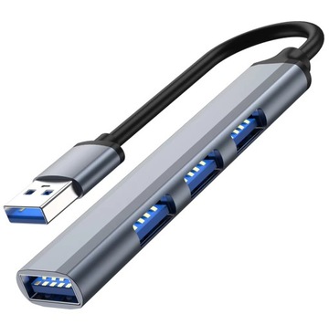 HUB USB 3.0 ROZGAŁĘŹNIK SZYBKI ROZDZIELACZ ADAPTER PORTÓW USB 4 PORTY