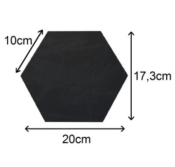 3D НАСТЕННАЯ ПАНЕЛЬ ЧЕРНАЯ ШЕСТИУГОЛЬНАЯ МЕЛОВАЯ ДОСКА