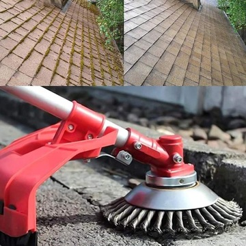 TARCZA SZCZOTKA TARCZOWA DRUCIANA STOŻKOWA SPLATANA KOSY SPALINOWEJ CHWASTY