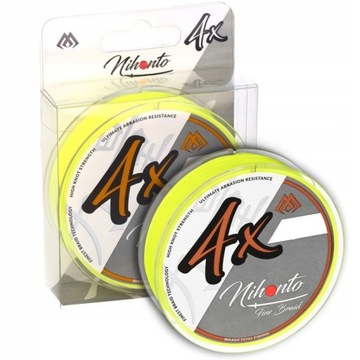Plecionka Mikado NIHONTO 0,10mm - 150m ŻÓŁTA FLUO