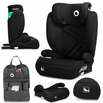 Fotelik Samochodowy isofix regulacja zagłówka I-SIZE 100-150cm Lionelo HUGO