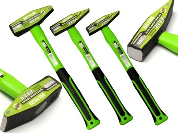 BASS MŁOTEK ŚLUSARSKI ZESTAW 3 MŁOTKÓW FIBERGLASS