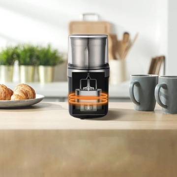 ЭЛЕКТРИЧЕСКАЯ КОФЕМОЛКА БОЛЬШОЙ ОБЪЕМНОСТИ ДЛЯ ЗЕРН, ТРАВ, ОРЕХОВ