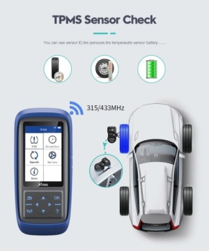 XTOOL TS150 Поддержка систем TPMS 315 МГц 433 МГц