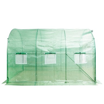 ТУННЕЛЬ из ФОЛЬГИ БОЛЬШАЯ ТЕПЛИЦА 200x200x300см УФ ФОЛЬГА 6м2 ТЕНТ