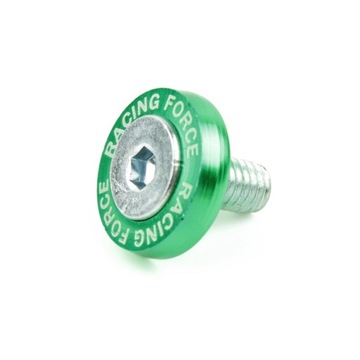 Анодированные декоративные ЗЕЛЕНЫЕ шайбы + винты М6.