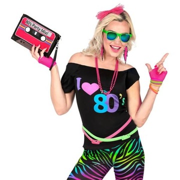 ФУТБОЛКА I LOVE 80'S DISCO ЧЕРНАЯ I LOVE L/XL