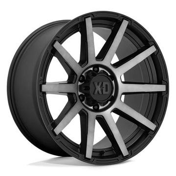 XD XD847 OUTBREAK 22x10 8X180 ET12 SATIN BLACK W/ GRAY TINT