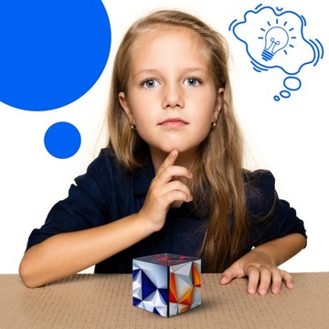 KOSTKA MAGNETYCZNA KLOCKI MAGNETYCZNE ODSTRESOWUJĄCE ANTYSTRESOWA 3D PUZZLE