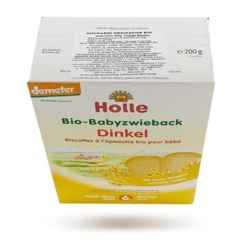 Сухари Holle Цельнозерновые из полбы БИО - 200 г