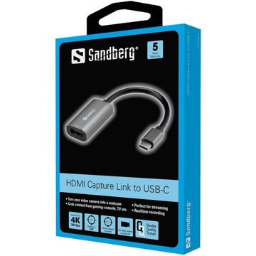 Przejściówka Sandberg HDMI Capture Link to USB-C 136-36