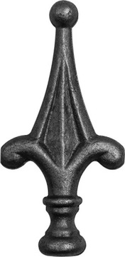 grot stalowy kuty 018 (H140x70 mm, fi 25 mm)