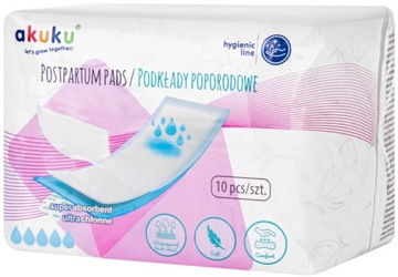 AKUKU SUPER ABSORBENT ПОСЛЕРОДОВЫЕ ПРОКЛАДКИ САНИТАРНЫЕ ПРОКЛАДКИ 10