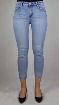 Spodnie jeansy klasyczne PUSH-UP niebieskie 31