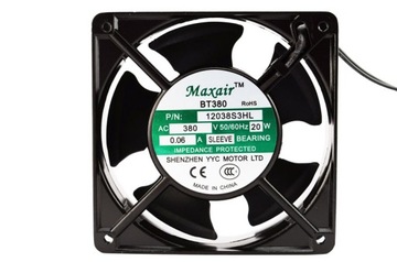 WENTYLATOR 12038S3HL 120x120x38mm 380V MAXAIR
