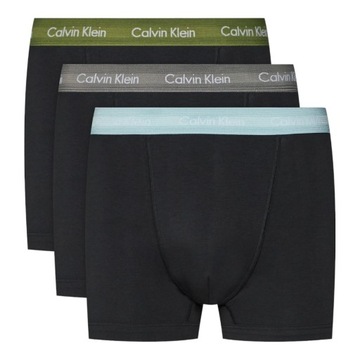 CALVIN KLEIN BOKSERKI MĘSKIE MAJTKI TRUNK 3PK CZARNE r.L