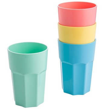 KUBKI PLASTIKOWE DO ZIMNYCH NAPOJÓW 4 SZT. 400 ml