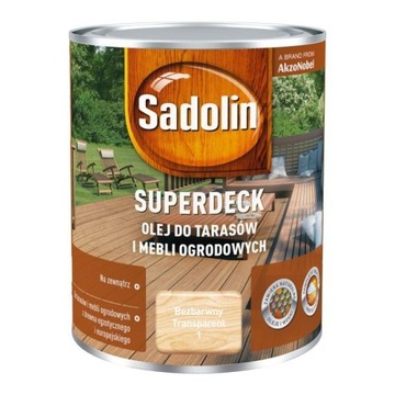 OLEJ DO DREWNA SUPERDECK BEZBARWNY 0,75L