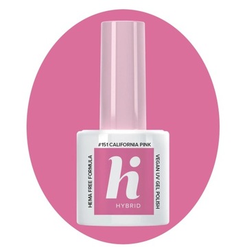 Hi Hybrid HEMA Free Lakier hybrydowy Palm Springs #151 California Pink 5ml