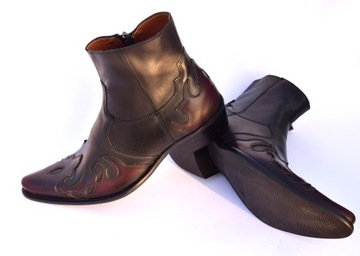 МУЖСКИЕ КОЖАНЫЕ БОТИНКИ НА МОЛНИИ PL WEST