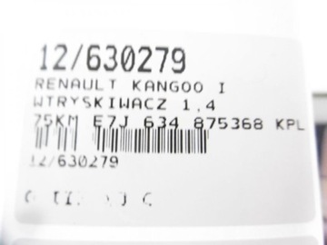 KANGOO I VSTŘIKOVAČE 875368 KPL 1,4 8V