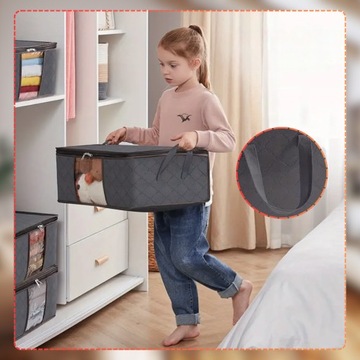 Набор органайзеров из 3-х предметов, сумка-купе для постельного белья, одежды, большая, сплошная.