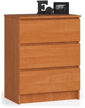Komoda szafka K60 3 szuflady olcha AKD