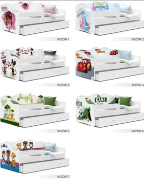 Кровать Paw Patrol 160х80 см белая + матрас НЕЛА АК