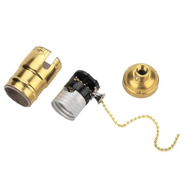 E27 МЕТАЛЛИЧЕСКАЯ ЛАМПА С ТРОСОВЫМ ВЫКЛЮЧАТЕЛЕМ