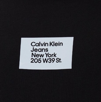 Calvin Klein Jeans T-Shirt męski J30J322879 Czarny Regular Fit r. M