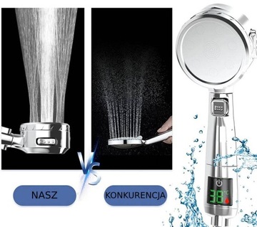 РУЧКА ДЛЯ ДУША СО СВЕТОДИОДНЫМ ИНДИКАТОРОМ ТЕМПЕРАТУРЫ