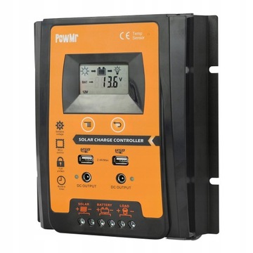 REGULATOR ŁADOWANIA SOLARNY 50A MPPT PWM DUAL USB