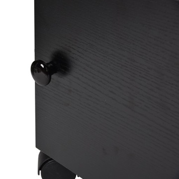 Стол для ногтей Портативный деревянный маникюрный стол с 1 дверью и 2 ящиками на колесах для Be